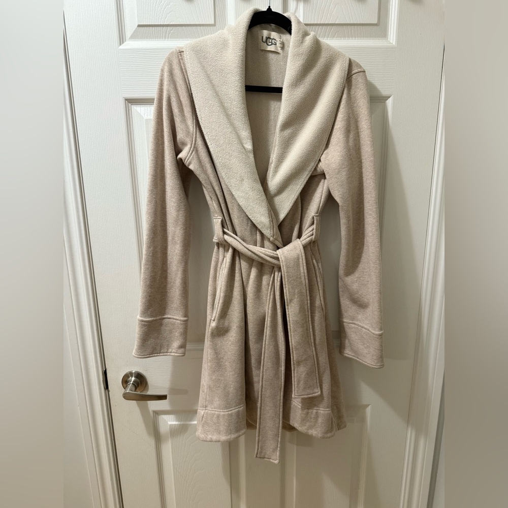 UGG Cream Belted Cape Coat